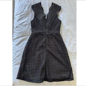 Reiss Black Lace Cocktail Dress Size 6 NWT